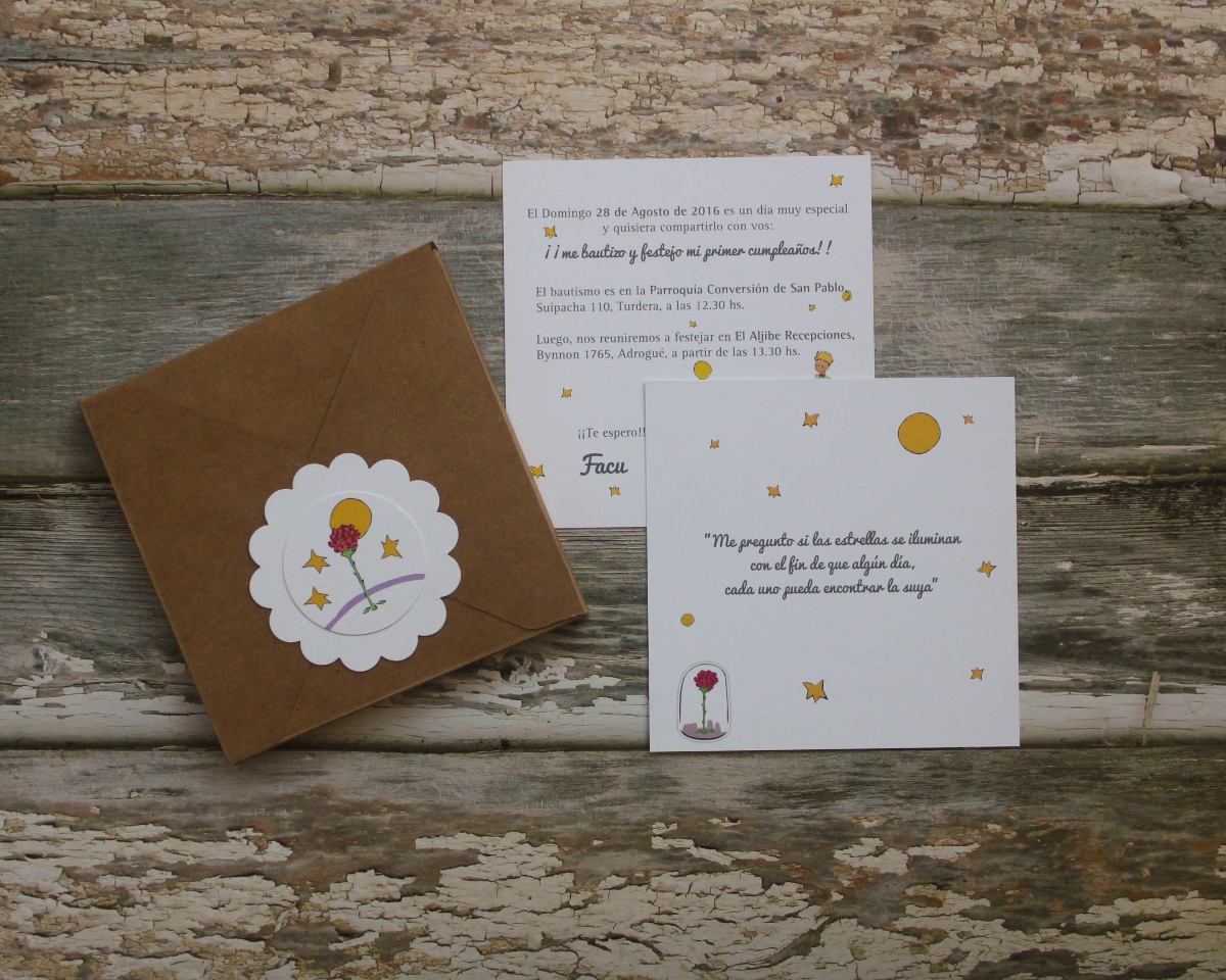 invitaciones el principito x