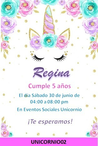 Featured image of post Invitaciones De Unicornio Para Llenar Entr y conoc nuestras incre bles ofertas y promociones