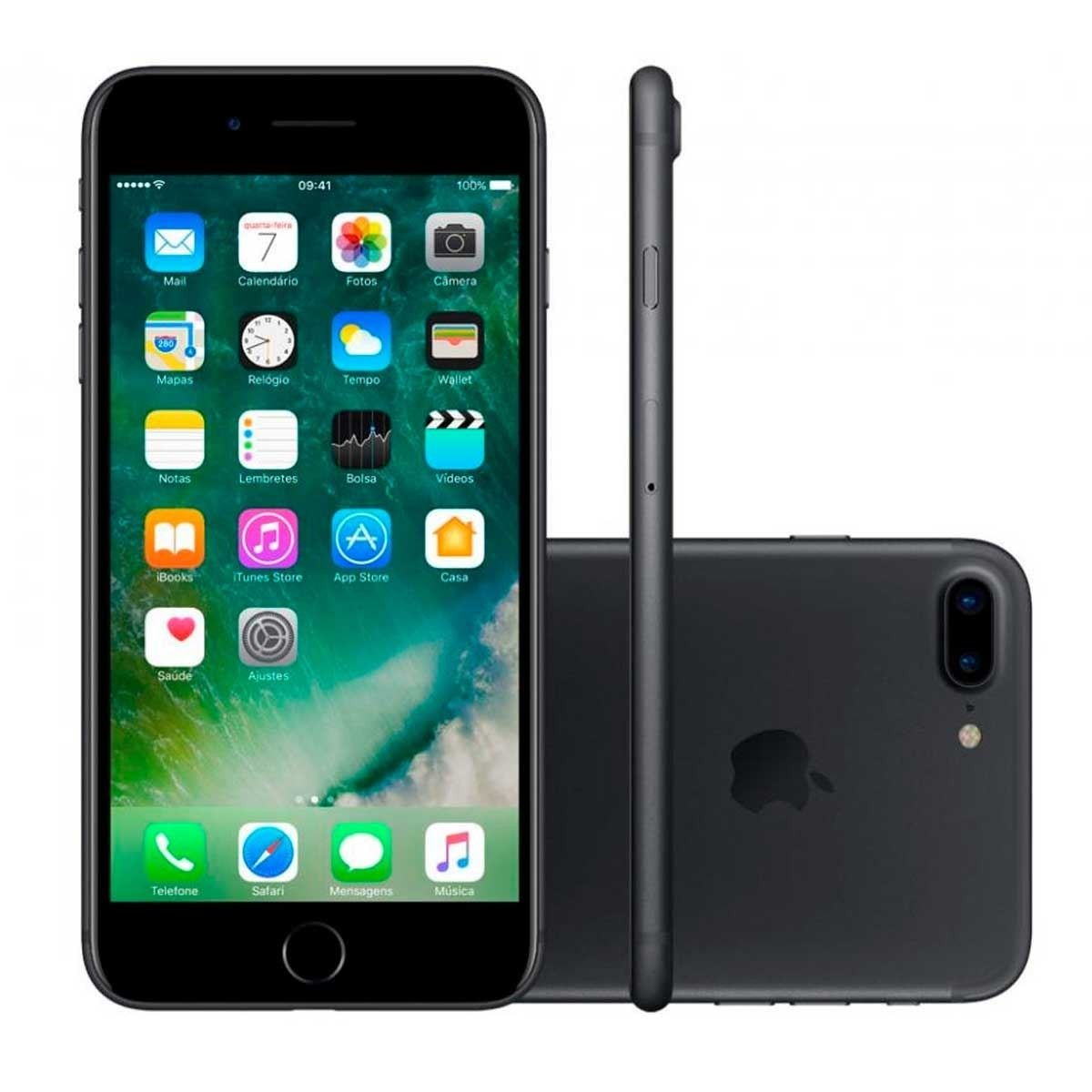 Iphone 7 Plus 256 Gb Preto Apple Lacrado Oferta - R$ 4.495,00 em