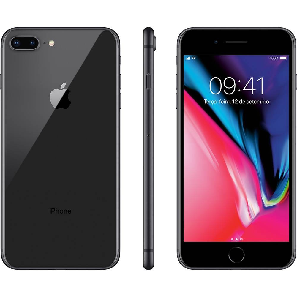 iPhone 8 Plus 64gb Cinza Espacial Garantia Apple 1 Ano - R$ 3.999,00 em