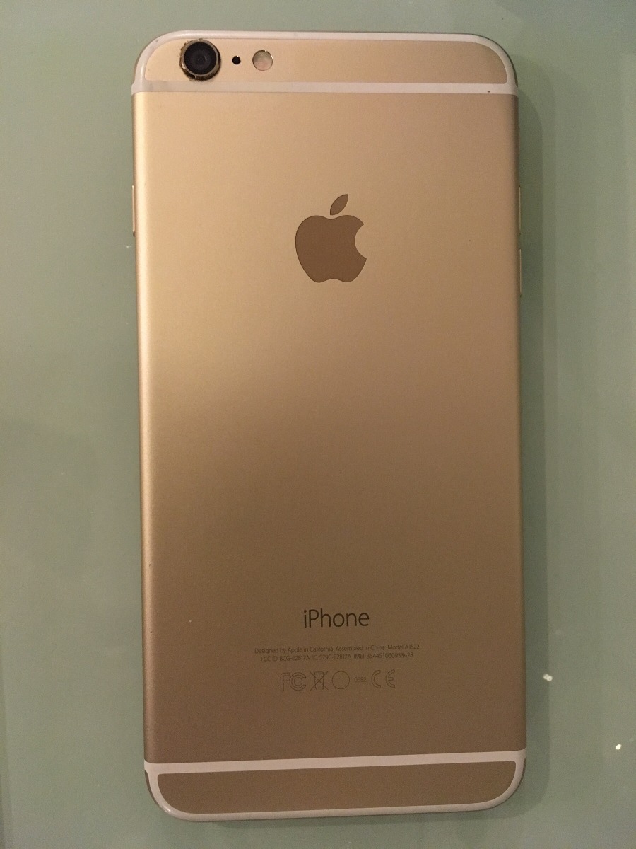Iphone 6 Plus Dorado De 64gb Telcel (aveces Tarda El Touch) - $ 7,200.