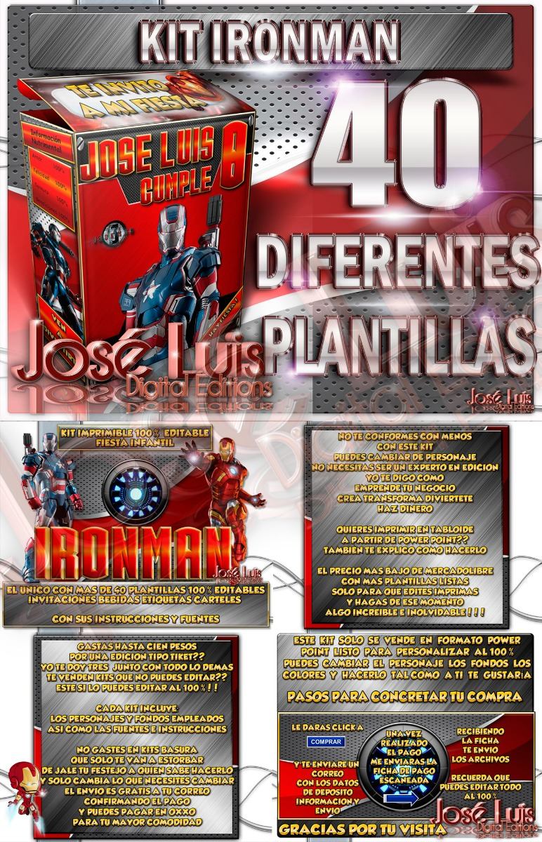 Invitaciones De Iron Man Invitaciones De Iron Man