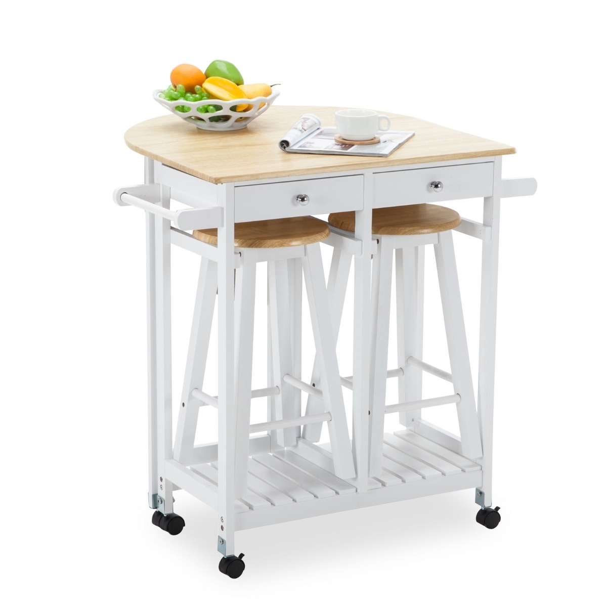 Isla Comedor Para Cocina De Carro Set Con 2 Bancos - $ 2,950.00 en ... Isla Comedor Para Cocina De Carro Set Con 2 Bancos - $ 2,950.00 en ...