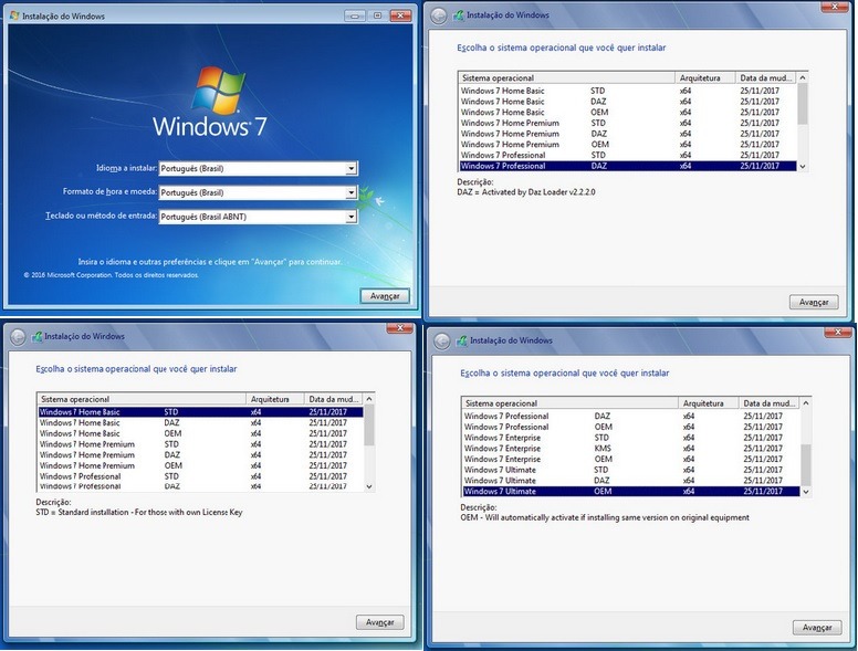 Windows 7 todas as versões atualizado 2019 iso