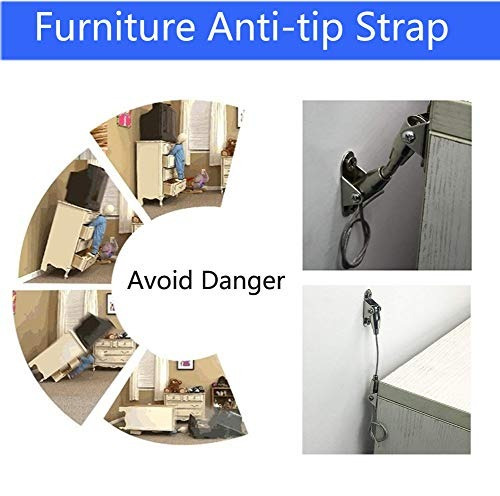 Isoto Furniture Anti Tip Anchor Child Proofing Baby Safety Strap