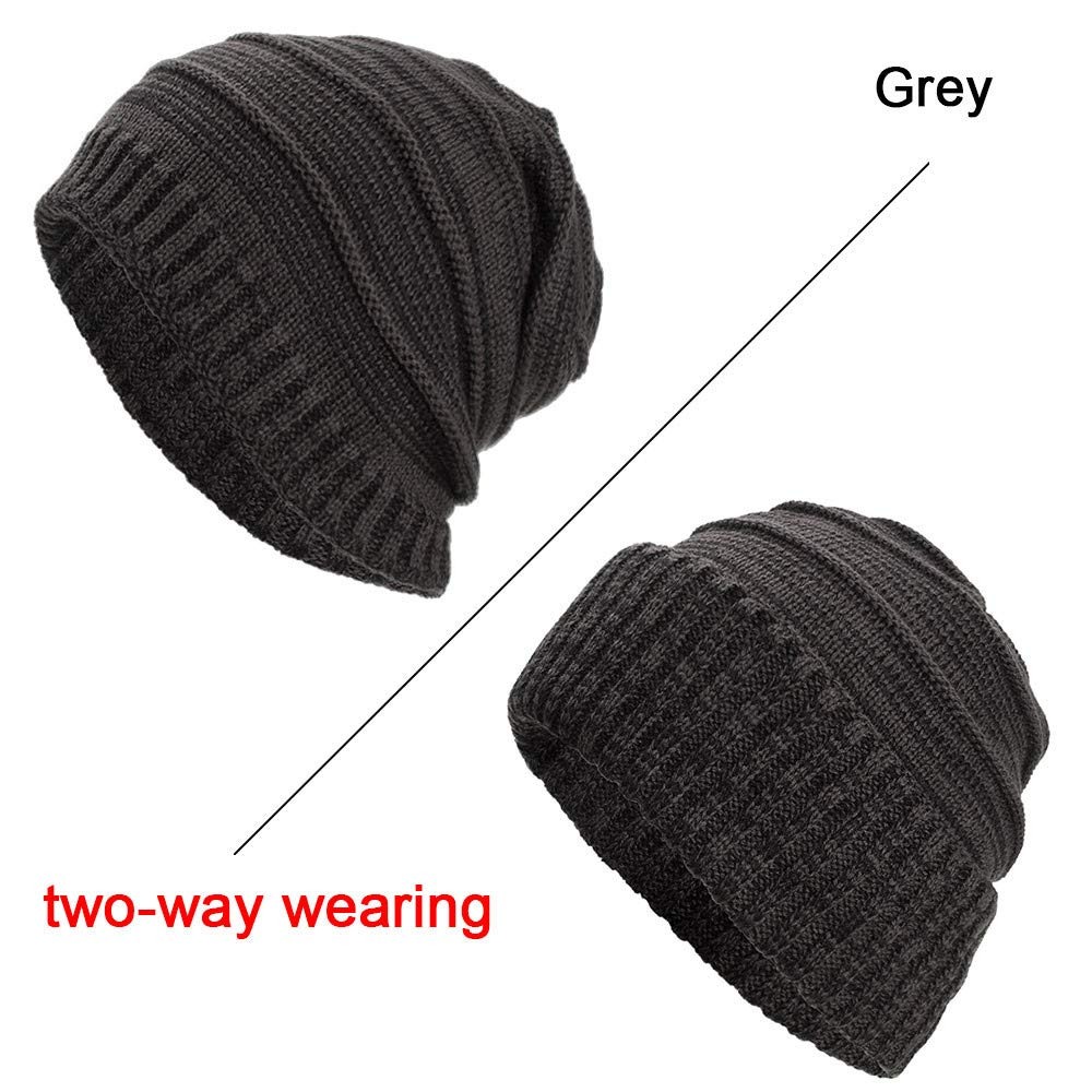 Women Men Warm Solid Camouflage Crochet Winter Wool Ski Beanie Skull Caps Hat UK
