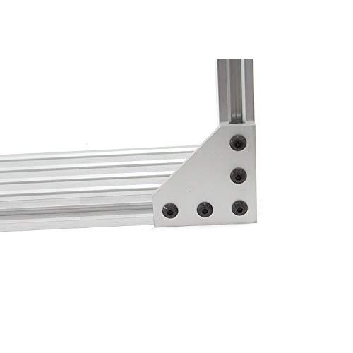 Iztoss 90 Degree L Shape Outside Joining Plate 10pcs with M5 2020 Series T Nuts