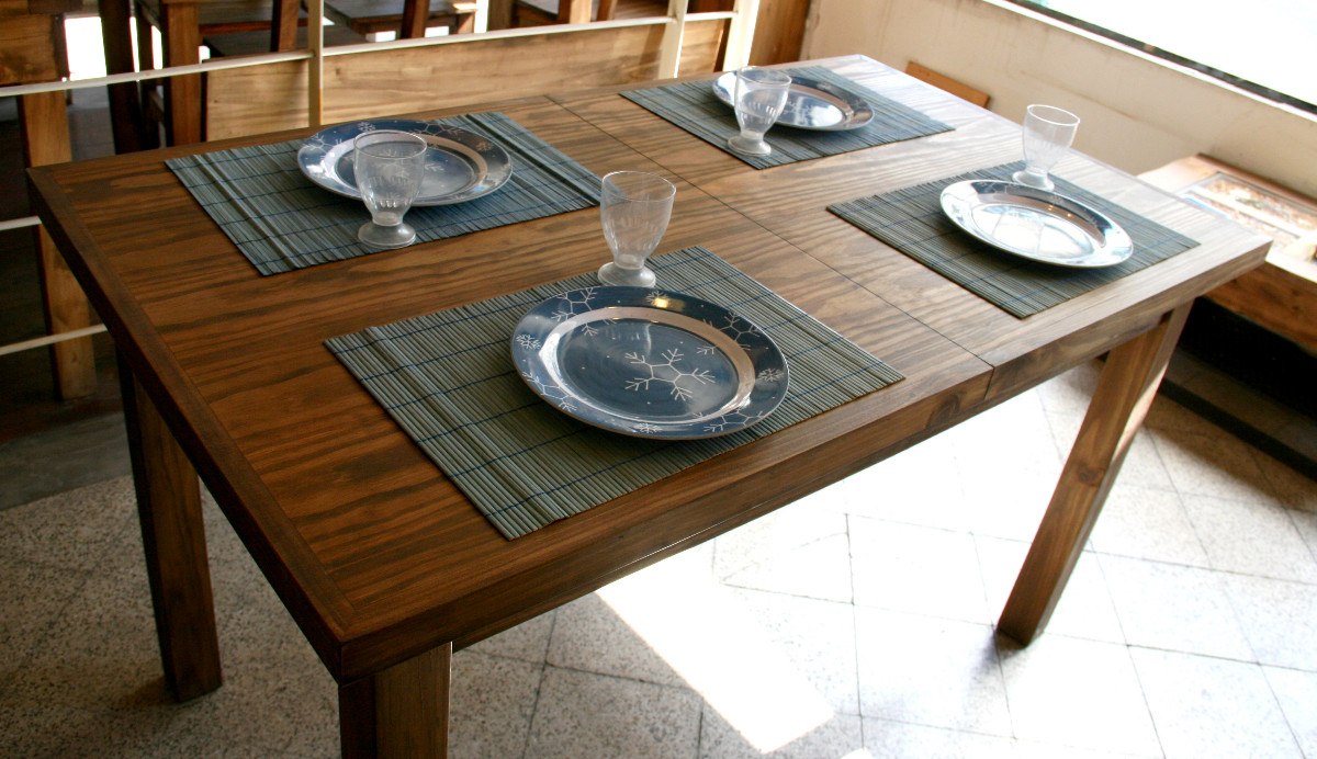 J Comedor Mesa Extensible 1,40/1,90 C/4 Sillas Rústica Campo ... J Comedor Mesa Extensible 1,40/1,90 C/4 Sillas Rústica Campo ...