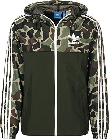 jaqueta corta vento camuflado adidas