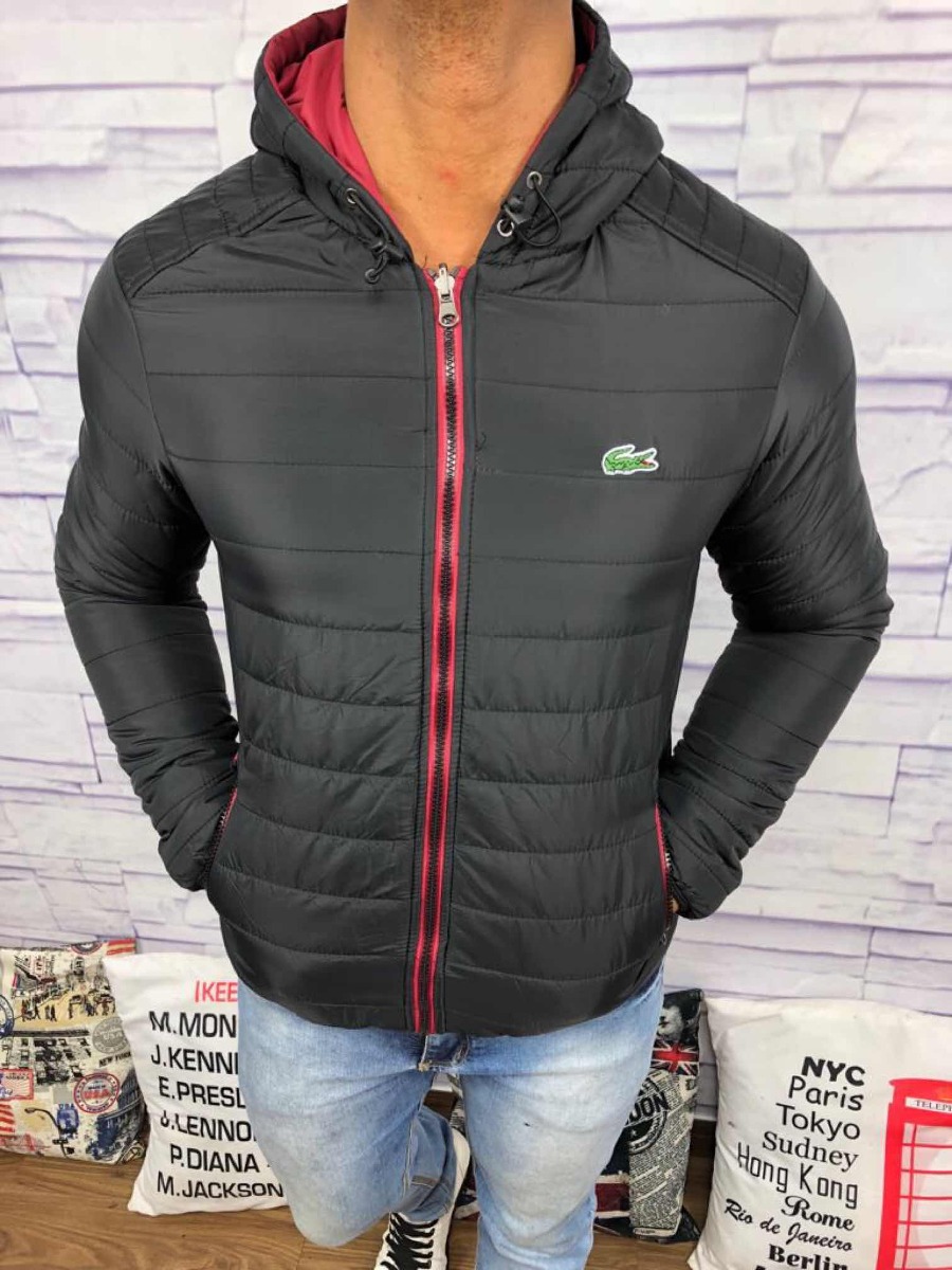 blusa de frio lacoste corta vento