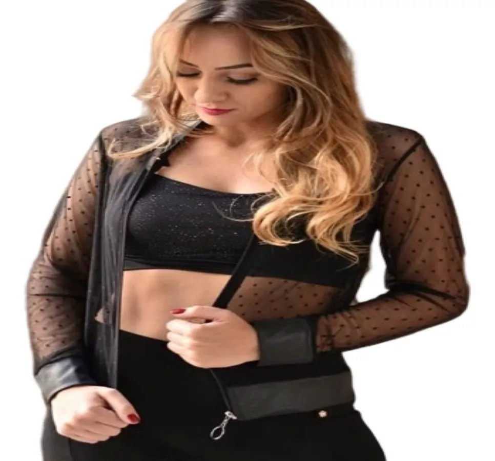 jaqueta bomber feminina tule