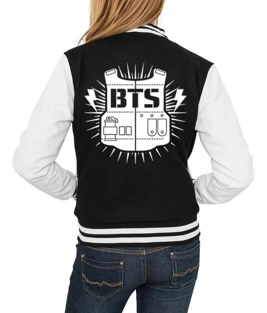Jaqueta Bts Logo Bangtan Boys Mega Oferta E Frete Gratis 20 - R$ 120,00 em Mercado Livre