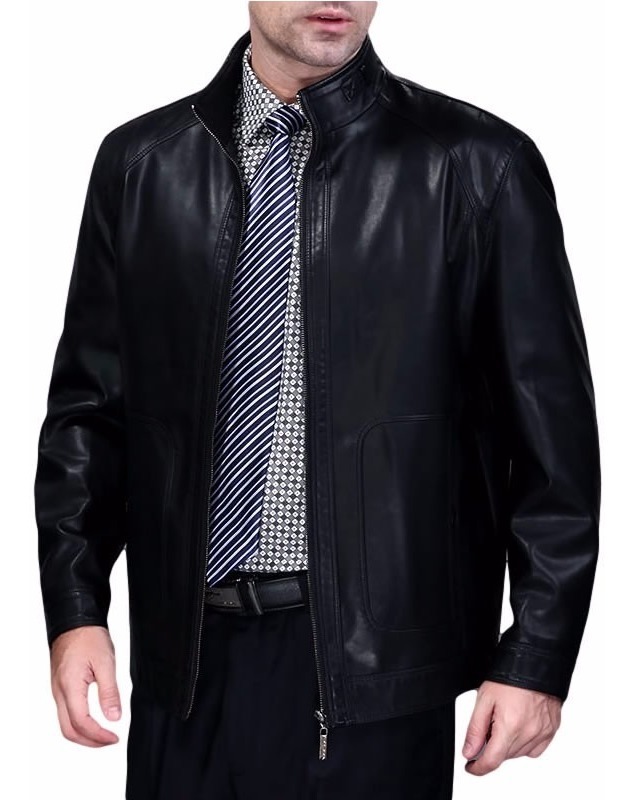 jaqueta masculina couro fake