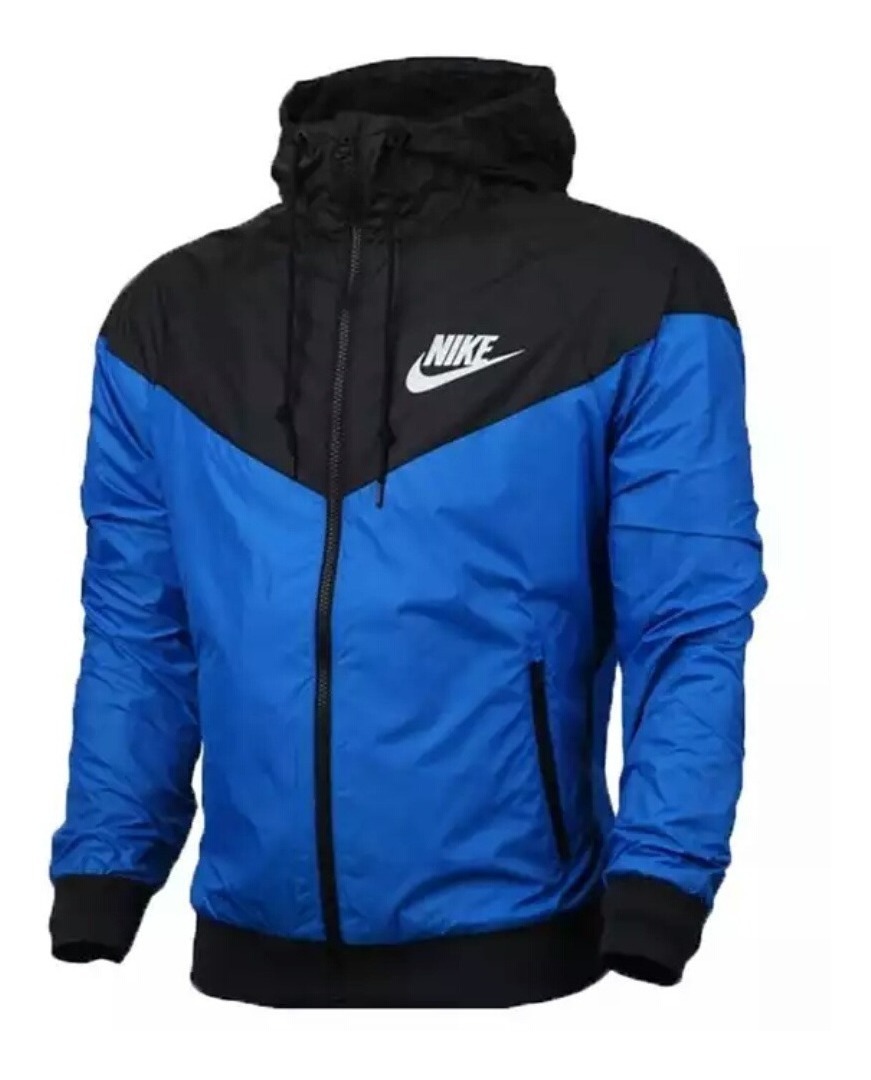 corta vento nike azul e vermelho