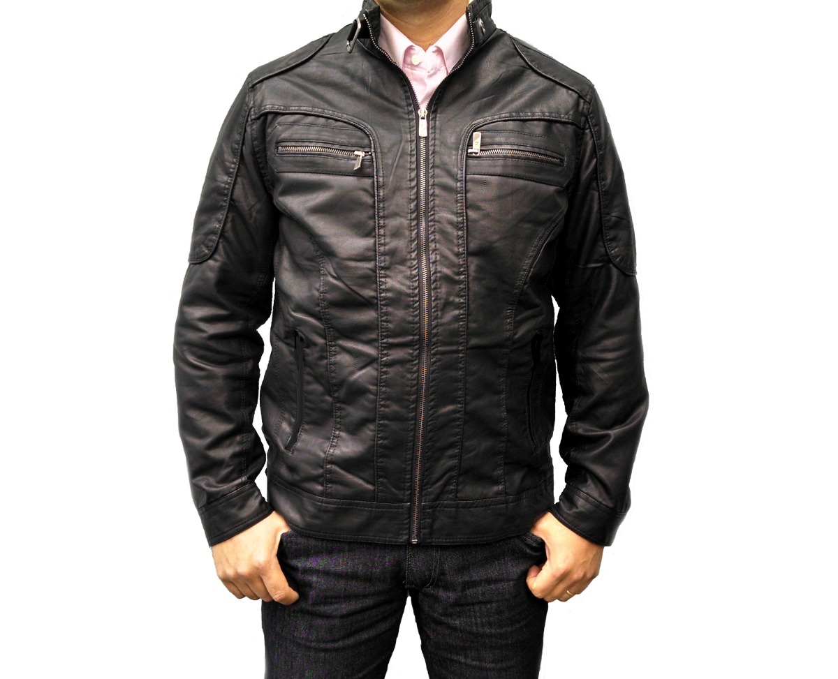 jaqueta de couro com capuz masculina mercado livre