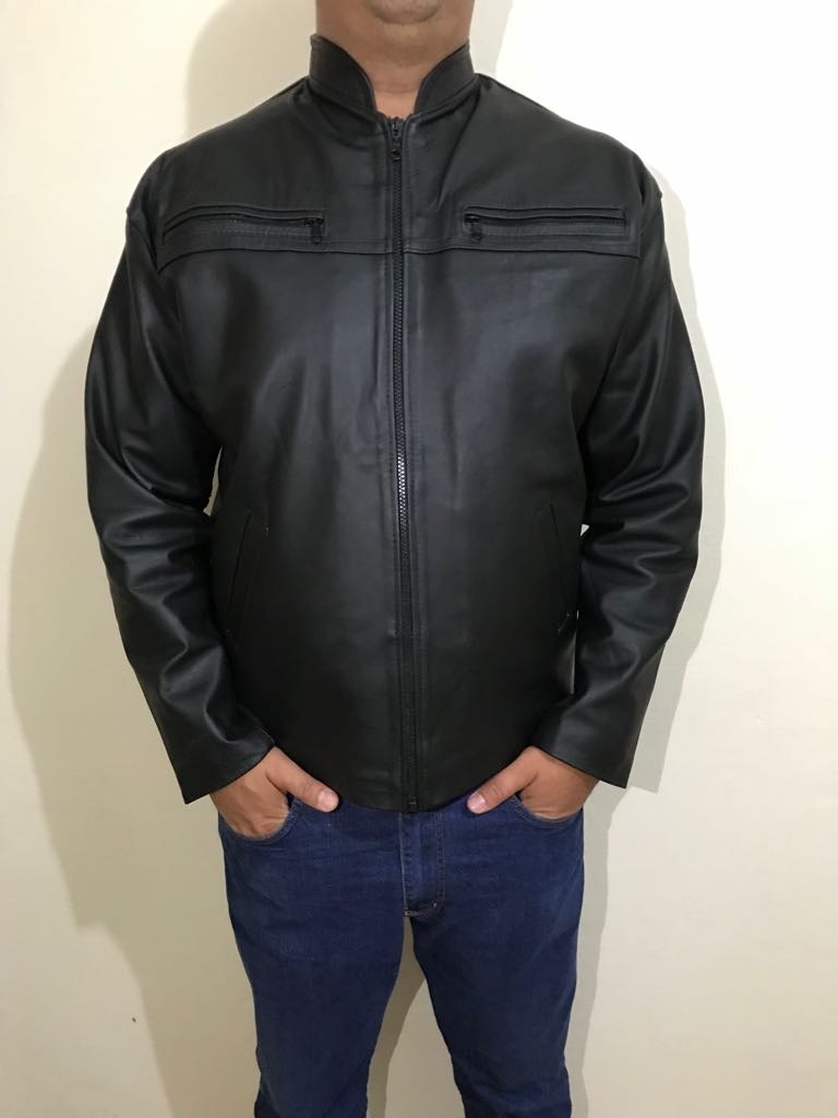jaqueta de couro masculina legitima