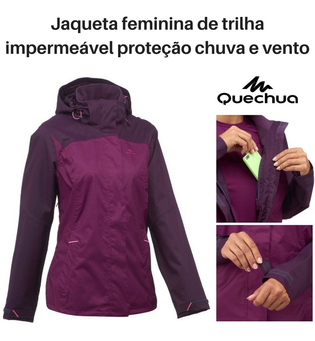 jaqueta feminina para chuva
