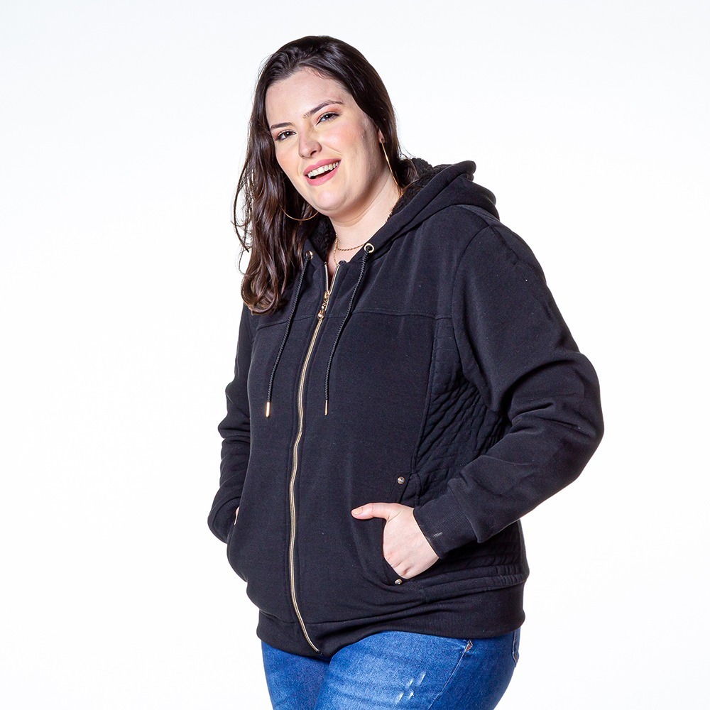 casaco feminino plus size mercado livre