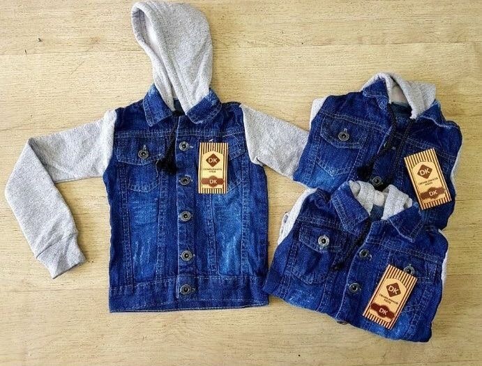 Jaqueta Jeans Manga Moletom Infantil Meninos Confortavel Top - R$ 59,90 em Mercado Livre