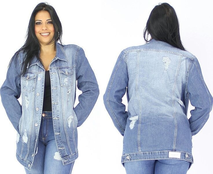 jaqueta jeans feminina mercadolivre