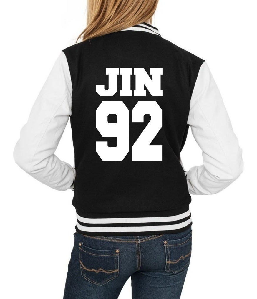 Jaqueta Jin Bts Moletom Jin 92 Kpop Blusa Casaco +brinde - R$ 149,00 em Mercado Livre