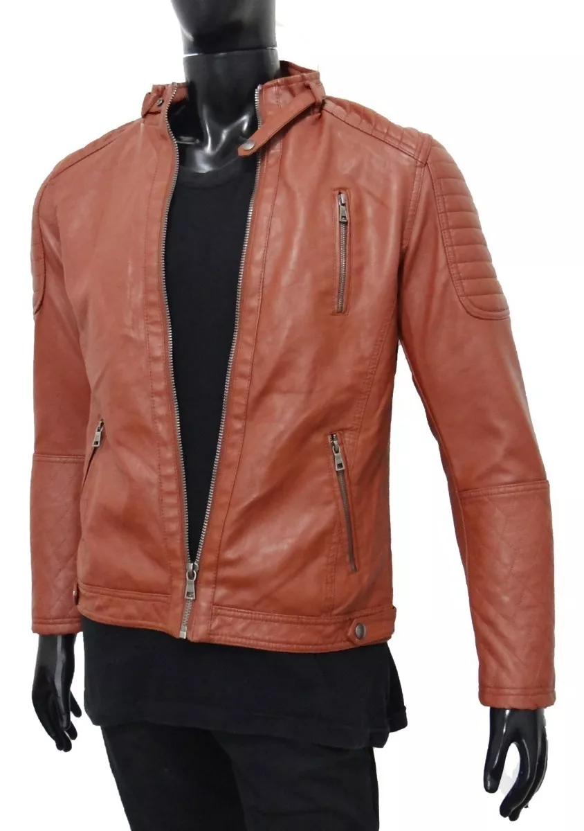 jaqueta masculina couro ecologico