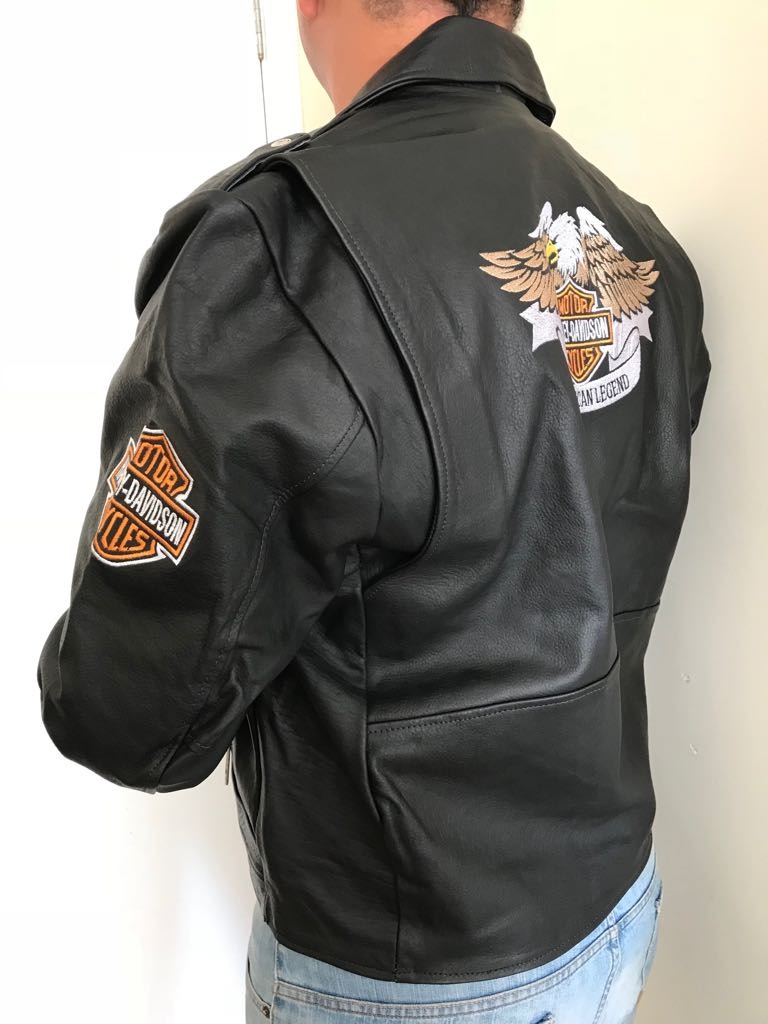 jaquetas de couro masculina motociclista