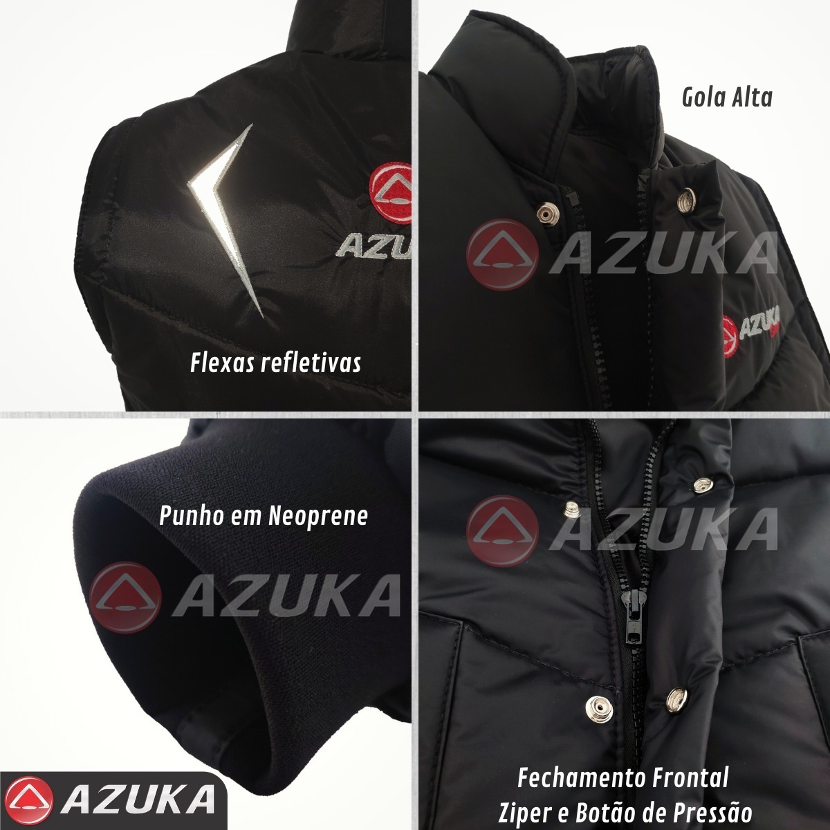 jaqueta de motoqueiro azuka
