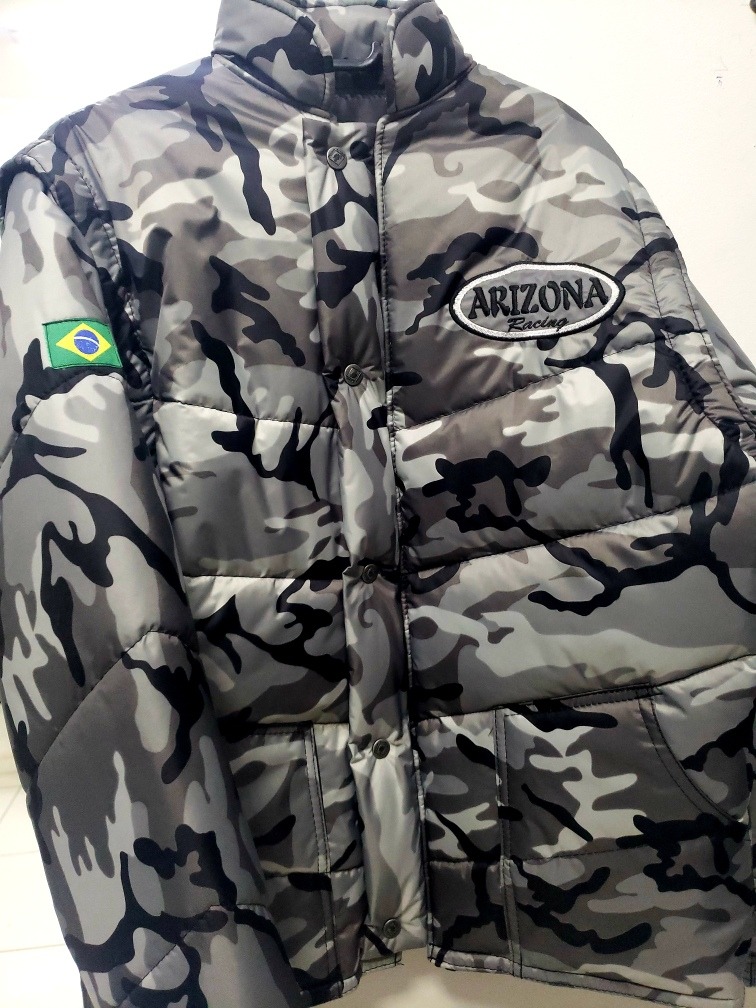 jaqueta california racing camuflada