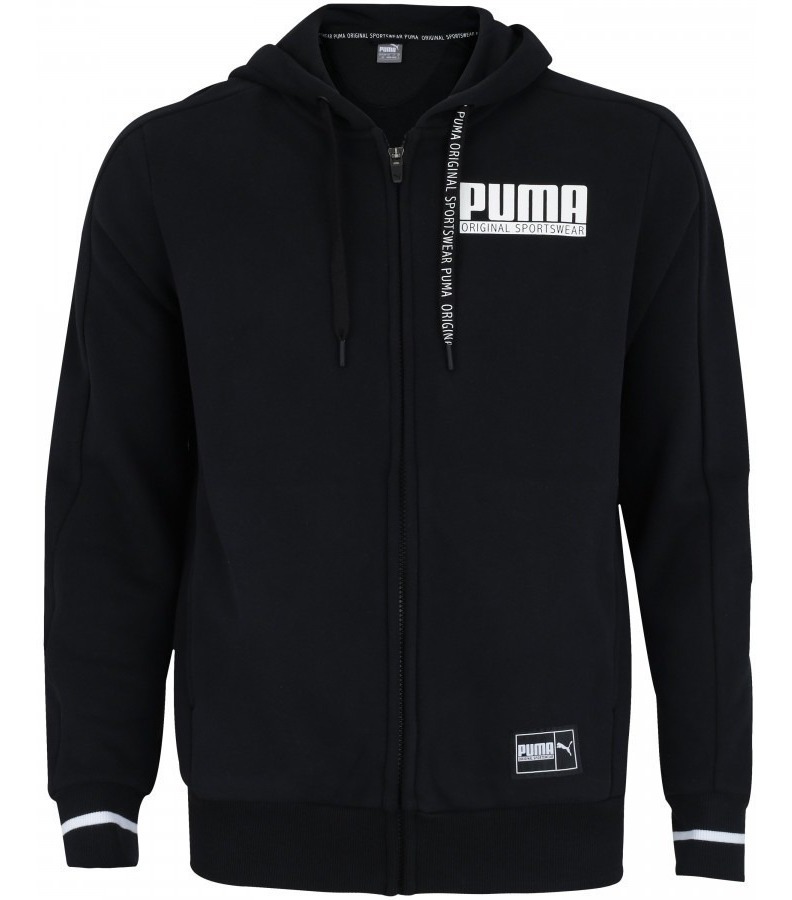 jaqueta puma style athletics fz hoody fl masculina