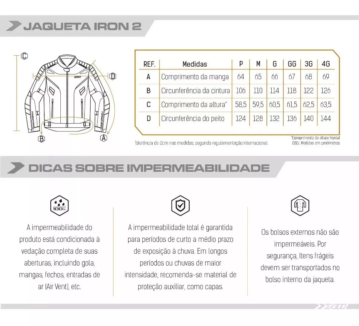 jaqueta iron 2 masculina