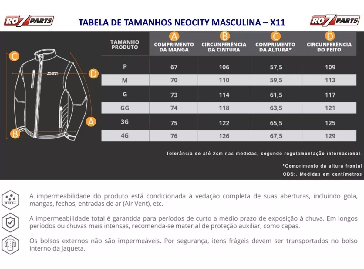 jaqueta x11 neocity neoprene preto