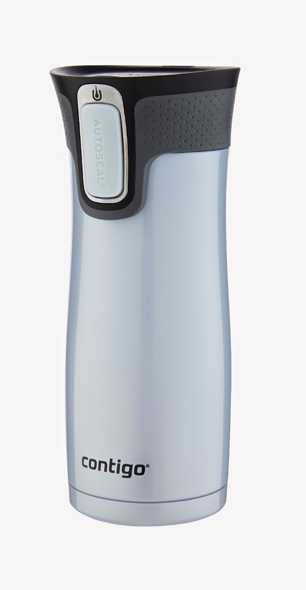 Tapa Apta para lavavajillas 470 ml Termo de Acero Inoxidable sin BPA Contigo West Loop antigoteo
