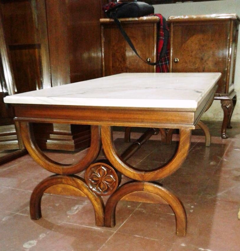J.c antigua mesa para sala living estilo romano con marmol ...