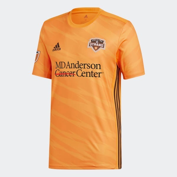 Negro Adidas MLS Houston Dynamo Auténtico Para Hombre Manga Larga Jersey