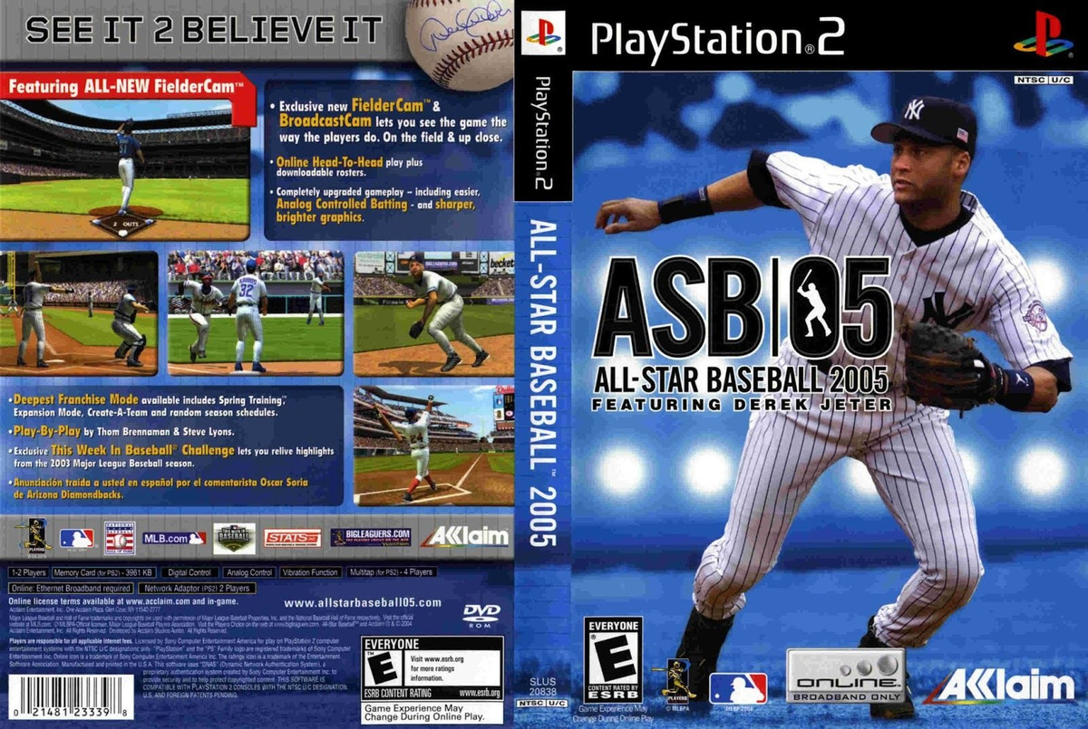 All-Star Baseball 2005 PS2 ISO All-Star Baseball 2005-cover game.