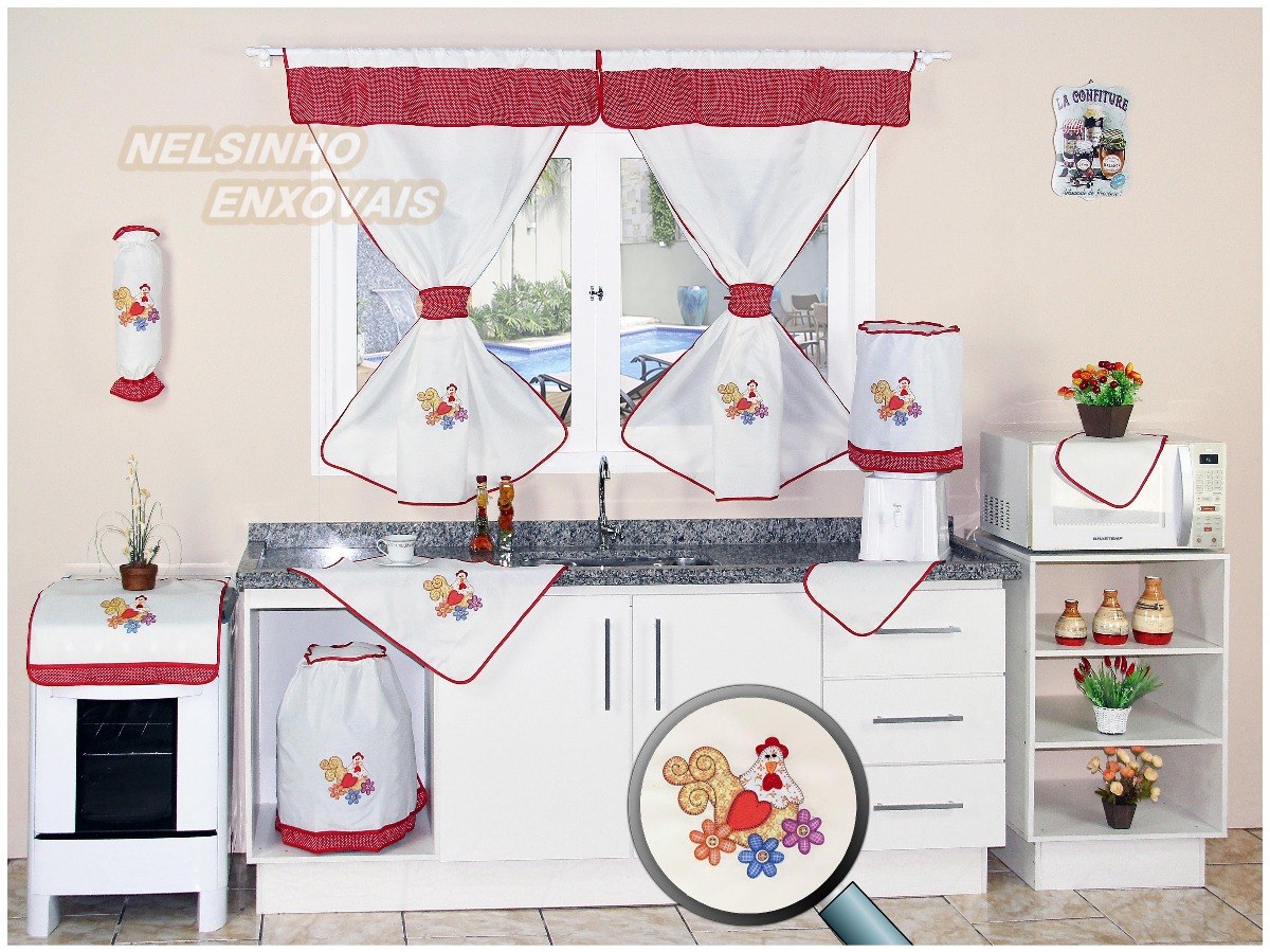 Jogo Cozinha Com Cortina Kit Com 10 P R 94 90 Em Mercado Livre Jogo Cozinha Com Cortina Kit Com 10 P R 94 90 Em Mercado Livre