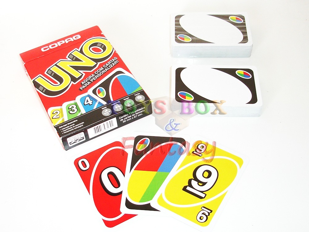 Jogo De Carta Uno - Copag Com 3 Cartas Para Criar Regras 