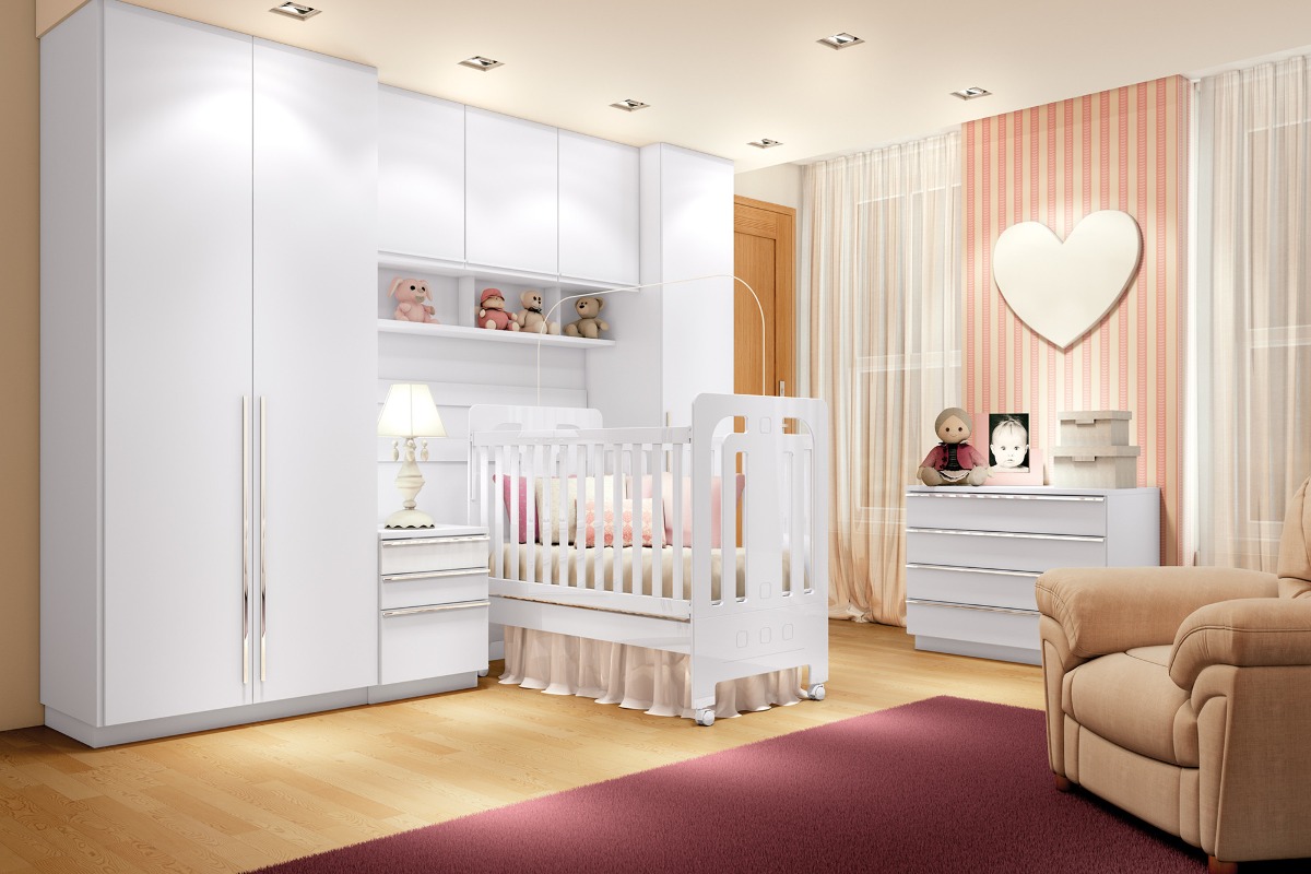 Jogo De Quarto Infantil Modulado Exclusive Branco Berço Cama R$ 2 874,00 em Mercado Livre Jogo Um Quarto ~ Jogo De Quarto Infantil Modulado Exclusive Branco Berço Cama R$ 2 874,00 em Mercado Livre