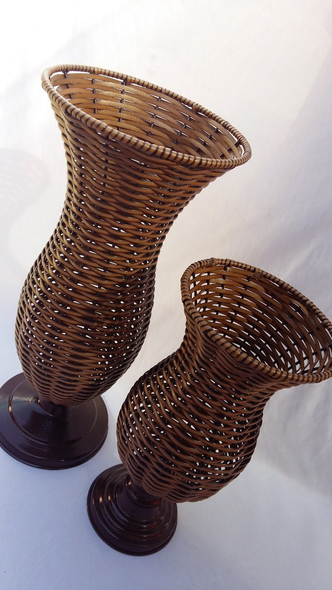 Jogo De Vasos Em Junco Decoraç u00e3o Arranjo Enfeite Casamento Enfeite De Vaso ~ Jogo De Vasos Em Junco Decoraç u00e3o Arranjo Enfeite Casamento