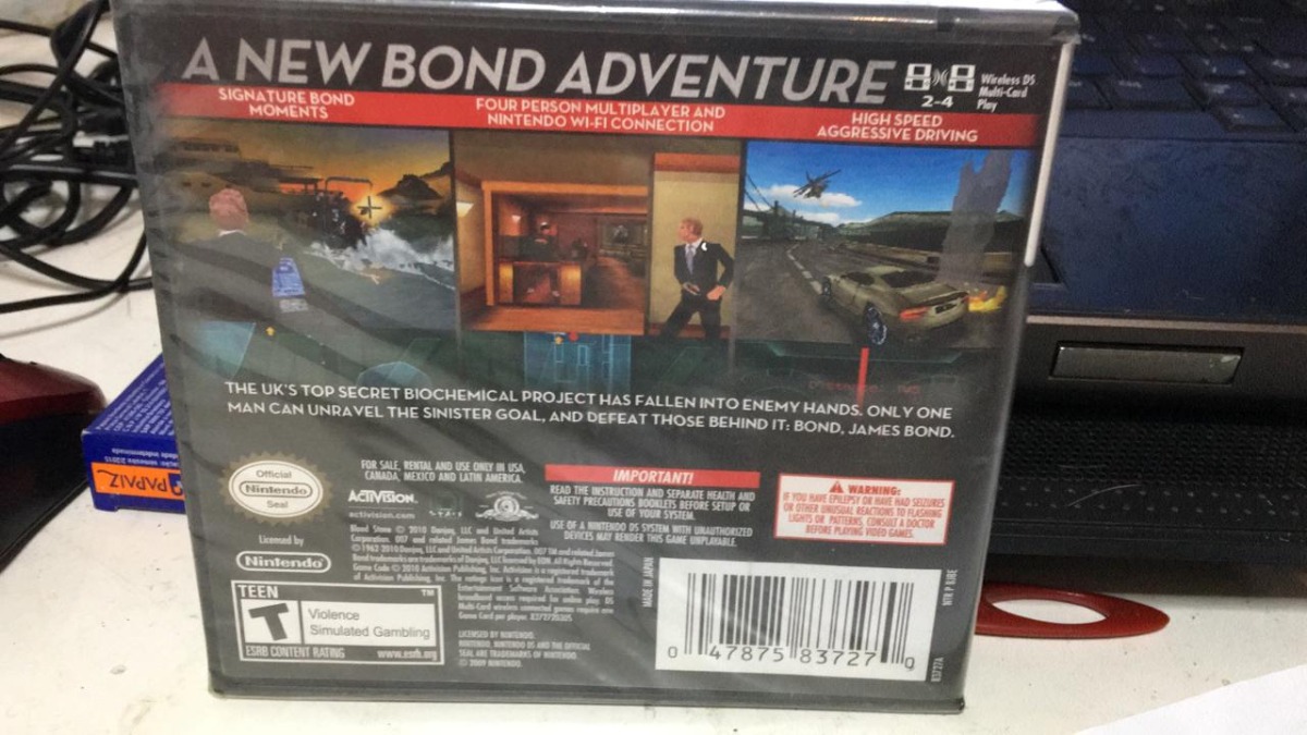 Jogo James Bond 007 Blood Stone Original Nintendo Ds Lacrado R
