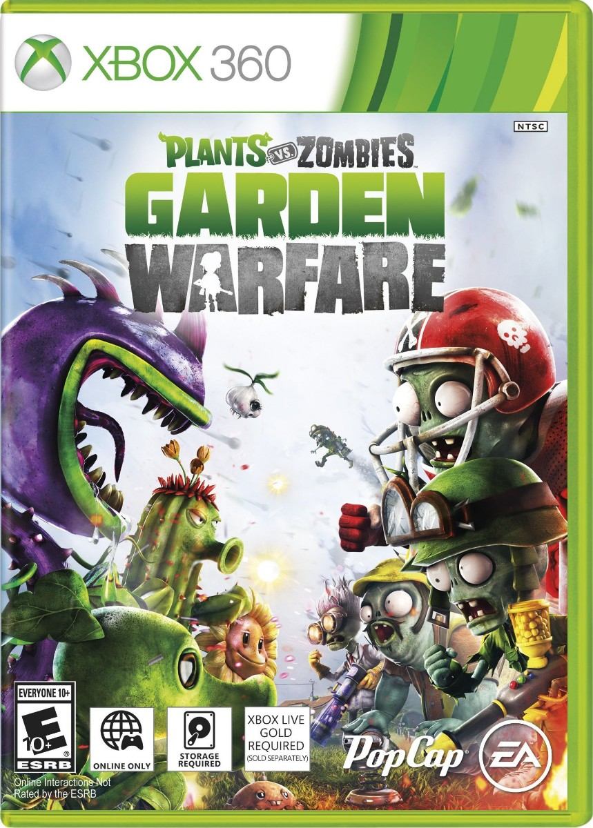 jogo lacrado plants vs zombies garden warfare para xbox 360 r 189