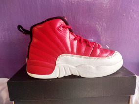jordan 12 rojo con blanco