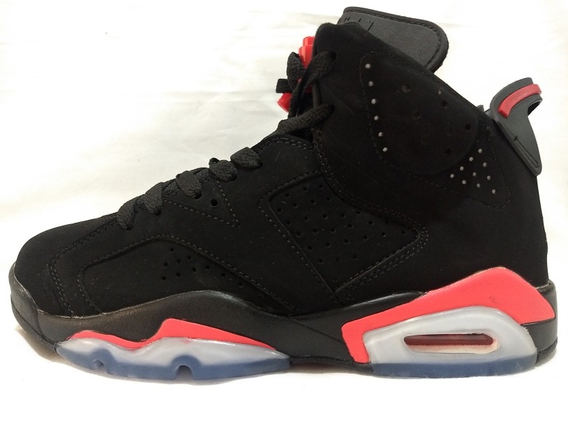 jordan 6 rojo con negro