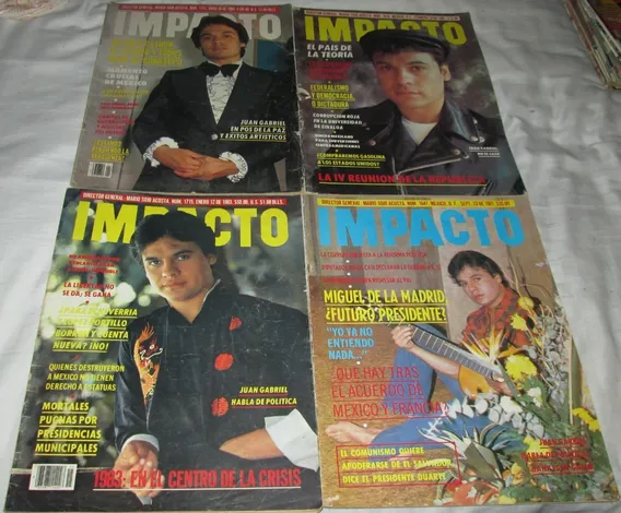 Juan Gabriel. Lote De 4 Revistas Impacto