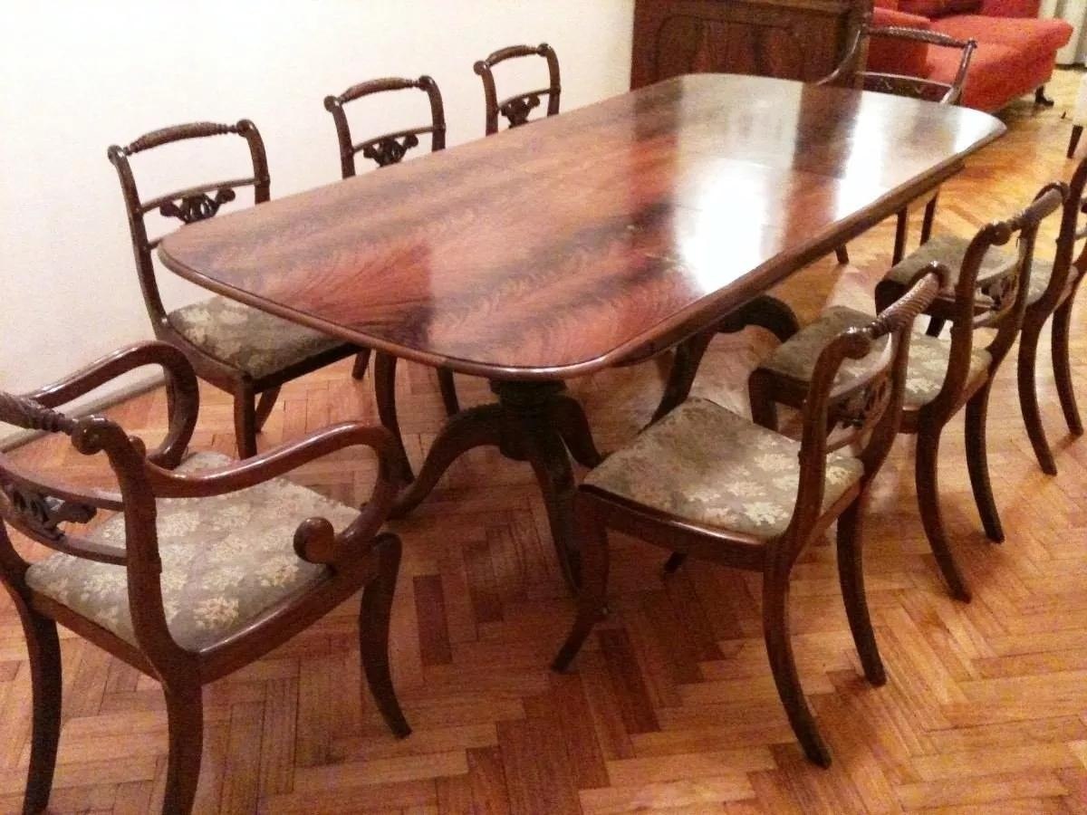 De SillasMesa Francés Juego Inglés 8 Estilo Comedor 4L5Aj3RScq