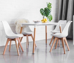 Sillas Rectangular Eames 120cm4 Tulip Juego Comedor Mesa ZiXOkPuT