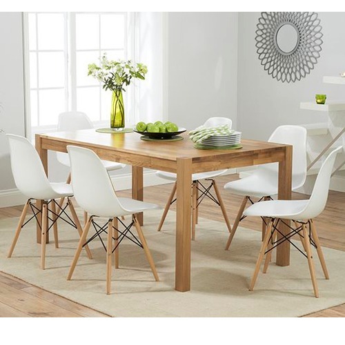 Juego Comedor Moderno Combo Mesa 140 X 80 + 6 Sillas Eames ... Juego Comedor Moderno Combo Mesa 140 X 80 + 6 Sillas Eames ...