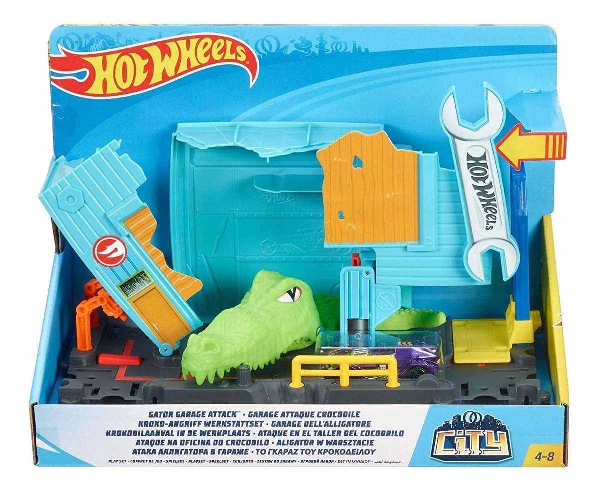 Hot Wheels Ciudad Gator garaje ataque Inc 1 vehículo Nuevo Y En Caja