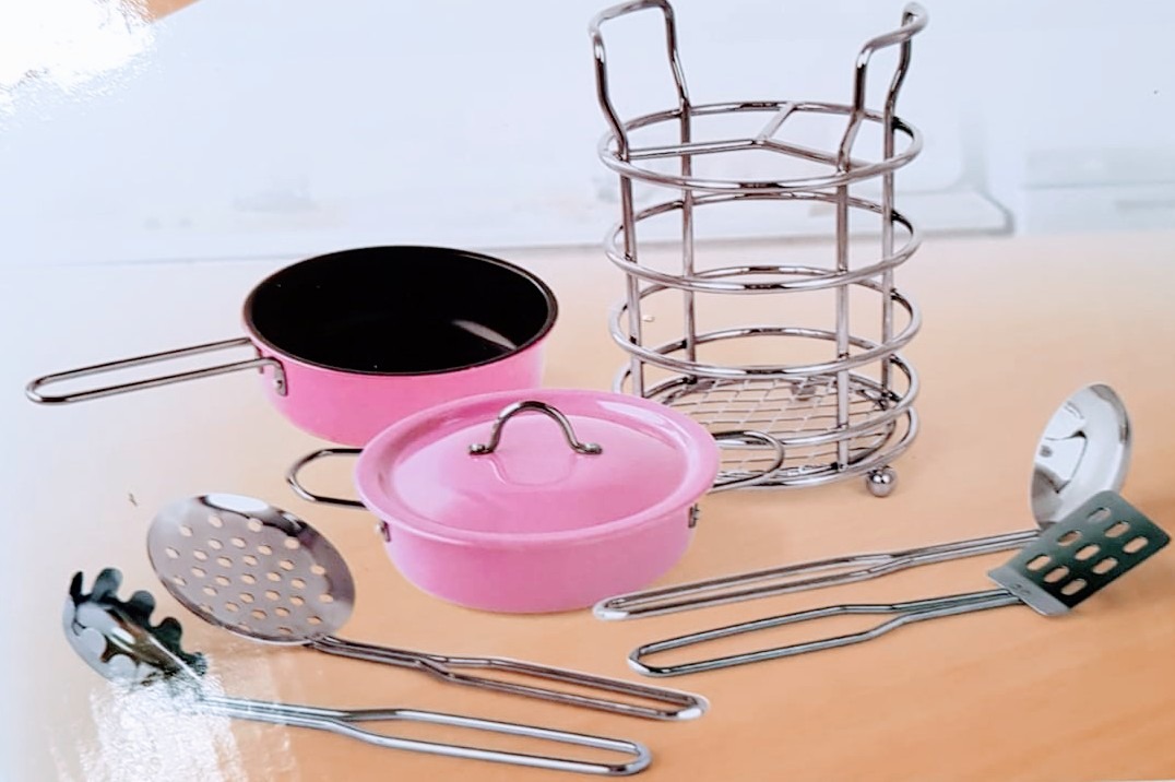 Juego De Cocina Niñas Set 35 Piezas Porcelana Aluminio ...